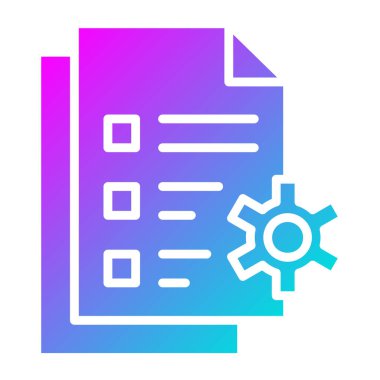 Dosya Yönetimi Vektör Simgesi Tasarım İllüstrasyonu