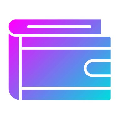 Cüzdan Vektörü Simgesi Tasarım İllüstrasyonu