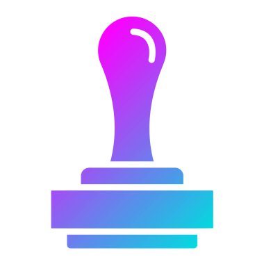 Pul Vektörü Simgesi Tasarım İllüstrasyonu