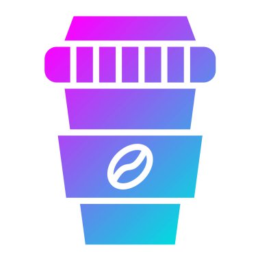 Kahve fincanı Vektör Simgesi Tasarım Çizimi