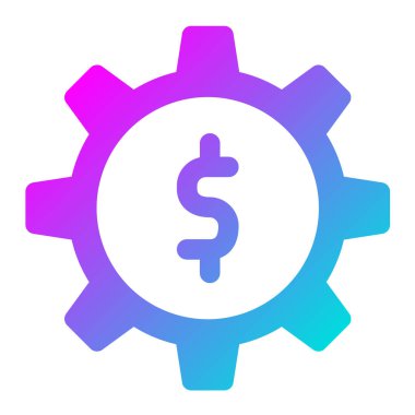 Çarklı Tekerlek Vektör Simgesi Tasarım Çizimi