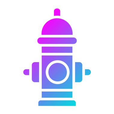 Yangın musluğu Vektör Simgesi Tasarım İllüstrasyonu