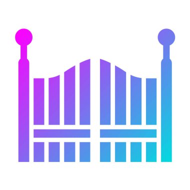 Kapı Vektörü Simgesi Tasarım Çizimi