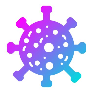 Virüs Vektörü Simgesi Tasarım İllüstrasyonu