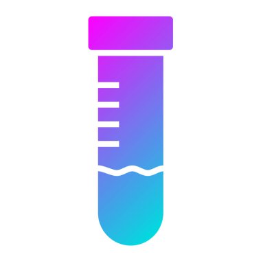 Test tübü Vektör Simgesi Tasarım İllüstrasyonu