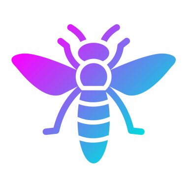 Böcek Vektörü Simgesi Tasarım İllüstrasyonu