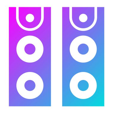 Sözcü Vektör Simgesi Tasarım İllüstrasyonu