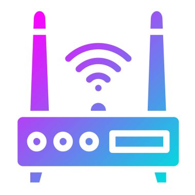 Wifi router Vektör Simgesi Tasarım İllüstrasyonu