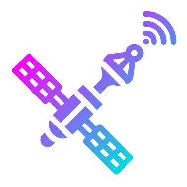 Uydu Vektör Simgesi Tasarım İllüstrasyonu