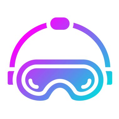 Vr gözlük Vektör Simgesi Tasarım İllüstrasyonu