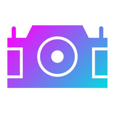 Kamera Vektörü Simgesi Tasarım İllüstrasyonu