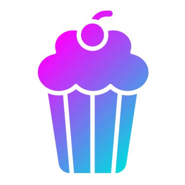 Cup Pasta Vektörü Simgesi Tasarımı