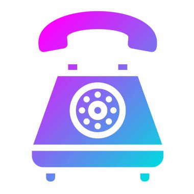 Telefon Vektörü Simgesi Tasarım İllüstrasyonu