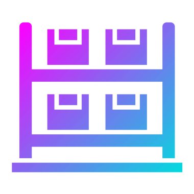 Tedarik Vektörü Simgesi Tasarım İllüstrasyonu