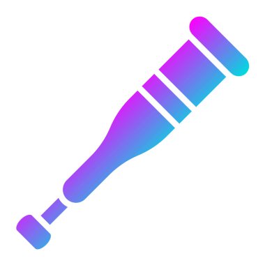 Koltuk değnekleri Vektör Simgesi Tasarımı Çizimi