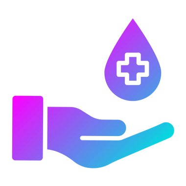 Kan Bağışı Vektörü Simge Tasarımı Çizimi