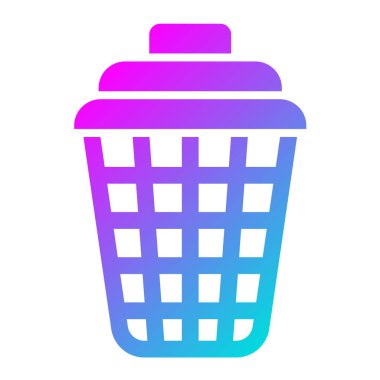 Çamaşır Sepeti Vektör Simgesi Tasarım İllüstrasyonu