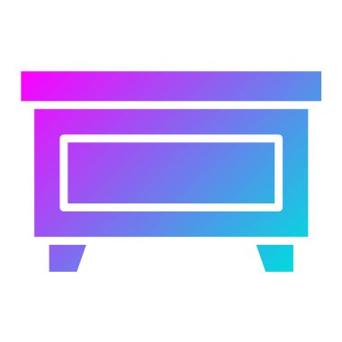 Masa Vektörü Simgesi Tasarım İllüstrasyonu