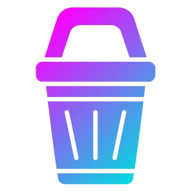 Bin Vektör Simgesi Tasarım İllüstrasyonu