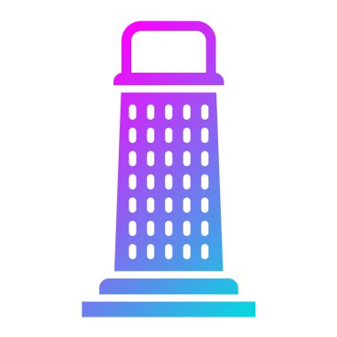 Peynir Öğütücü Vektör Simgesi Tasarımı Çizimi