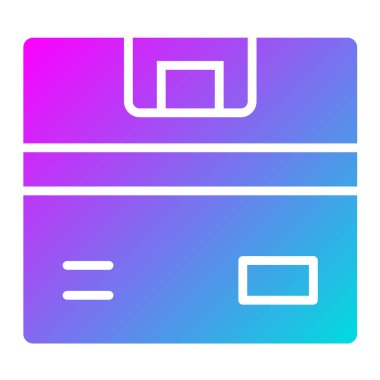 Kutu Vektörü Simgesi Tasarım İllüstrasyonu