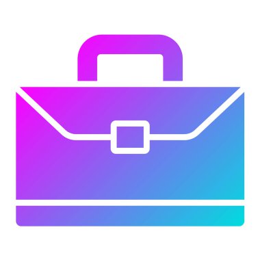 Evrak Çantası Vektör Simgesi Tasarımı İllüstrasyonu