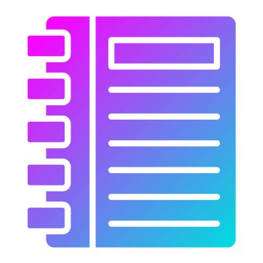 Gündem Vektörü Simgesi Tasarım İllüstrasyonu