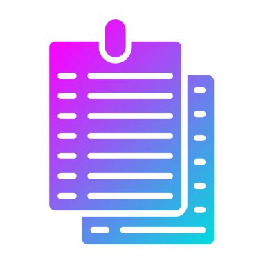 Yapışkan Not Vektör Simgesi Tasarım İllüstrasyonu