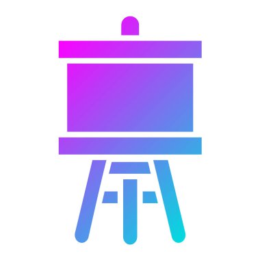 Easel Vektör Simgesi Tasarım İllüstrasyonu