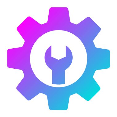 Araba Bakım Vektörü Simgesi Tasarım İllüstrasyonu