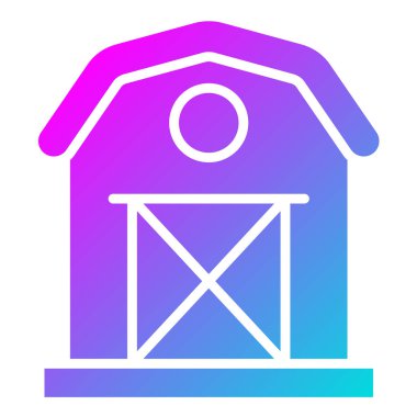 Barn Vektör Simgesi Tasarım Çizimi