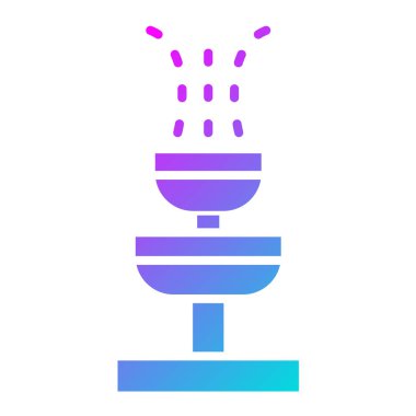 Çeşme Vektörü Simgesi Tasarım İllüstrasyonu