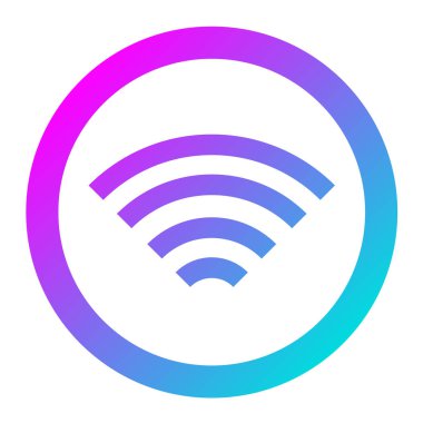 Wifi Vektör Simgesi Tasarım İllüstrasyonu