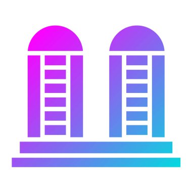 Silo Vektör Simgesi Tasarım İllüstrasyonu