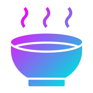 Bowl Vektör Simgesi Tasarım İllüstrasyonu