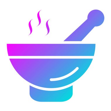 Çorba Vektörü Simgesi Tasarımı Çizimi