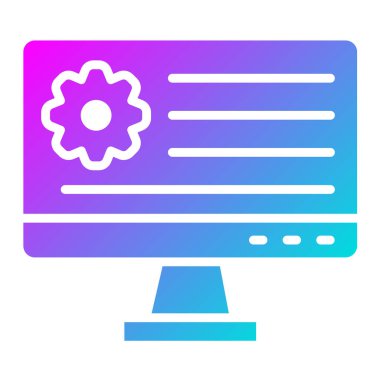 Uygulama Ayarlama Vektör Simgesi Tasarım İllüstrasyonu