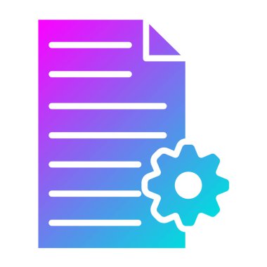 Süreç Vektörü Simgesi Tasarım İllüstrasyonu