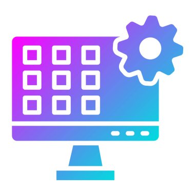 Uygulama Vektörü Simgesi Tasarım İllüstrasyonu