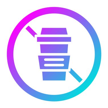 Kahve Vektörü Simgesi Tasarımı Çizimi Yok