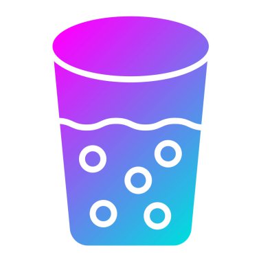 Çekilen Cam Vektör Simgesi Tasarım İllüstrasyonu