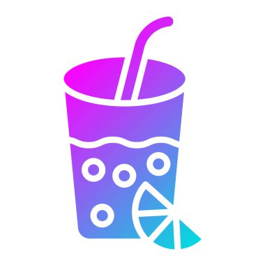 Limonata Vektör Simgesi Tasarım İllüstrasyonu