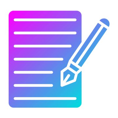 Kaligrafi Vektör Simgesi Tasarım İllüstrasyonu