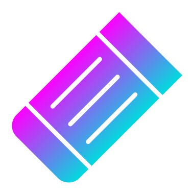 Silgi Vektörü Simgesi Tasarım İllüstrasyonu