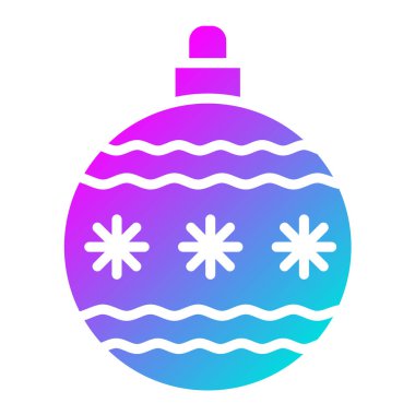 Noel Topu Vektör Simgesi Tasarım İllüstrasyonu