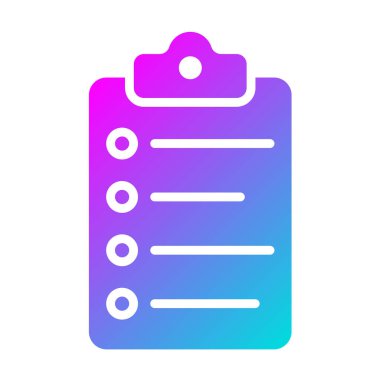 Liste Vektörü Simgesi Tasarım İllüstrasyonu