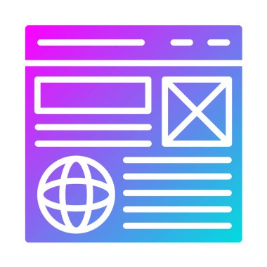 Tel çerçeve Vektör Simgesi Tasarım İllüstrasyonu