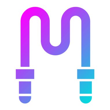 İp Vektörü Simgesi Tasarımı Çizimi