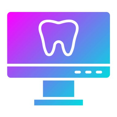 Masaüstü Vektör Simgesi Tasarım İllüstrasyonu