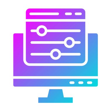 Renk denetimi Vektör Simgesi Tasarım İllüstrasyonu